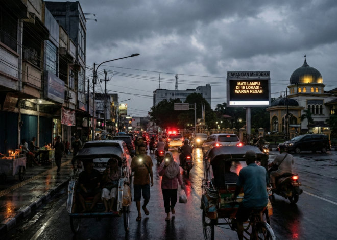 Kota Medan Diterpa Isu Mati Lampu di 19 Lokasi, Warga Resah dan Aktivitas Terganggu